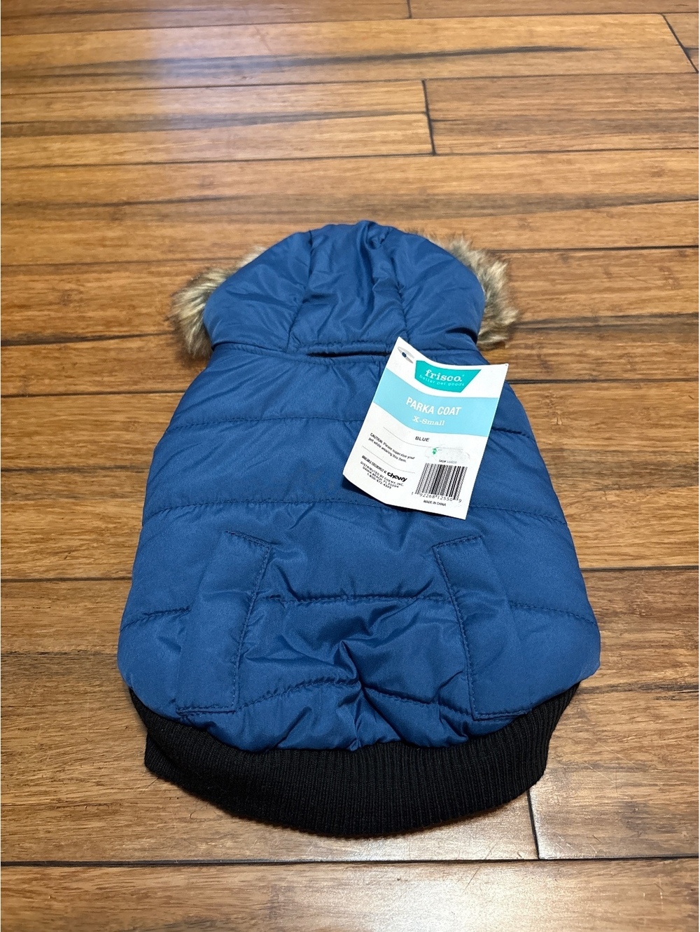 Frisco Blue Parka Coat for Small Dogs Size XS Brand New NWT